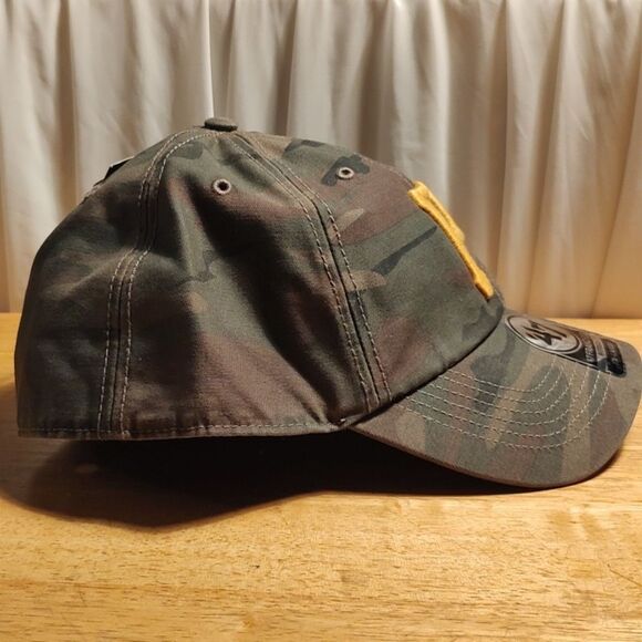 47 Brand Pittsburgh Pirates Camo XXL Stretchfit Hat - New - Picture 6 of 9